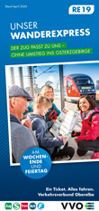 Titel Flyer Unterwegs mit dem WanderExpress 